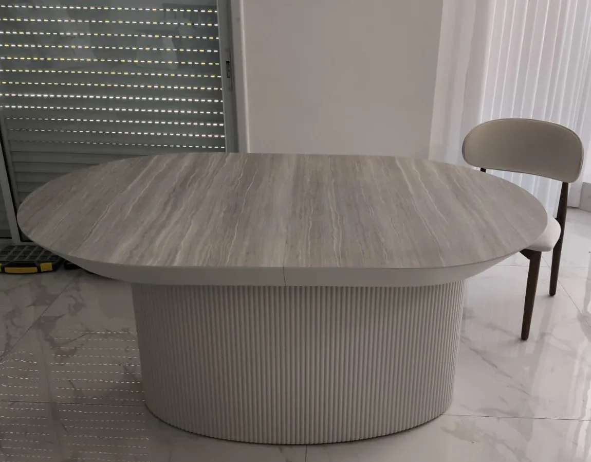 שולחן פינת אוכל אליפסה דגם "תמר" – תמונה 2